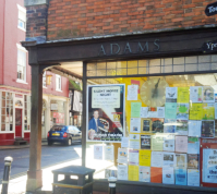 Large RWA Poster in the window of printers, Adams of Rye, one of our biggest supporters